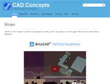 Tablet Screenshot of cadconcepts.co.nz